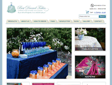 Tablet Screenshot of decorator-tablecloths.bestdressedtables.com