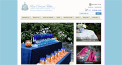 Desktop Screenshot of banquet-tablecloths.bestdressedtables.com
